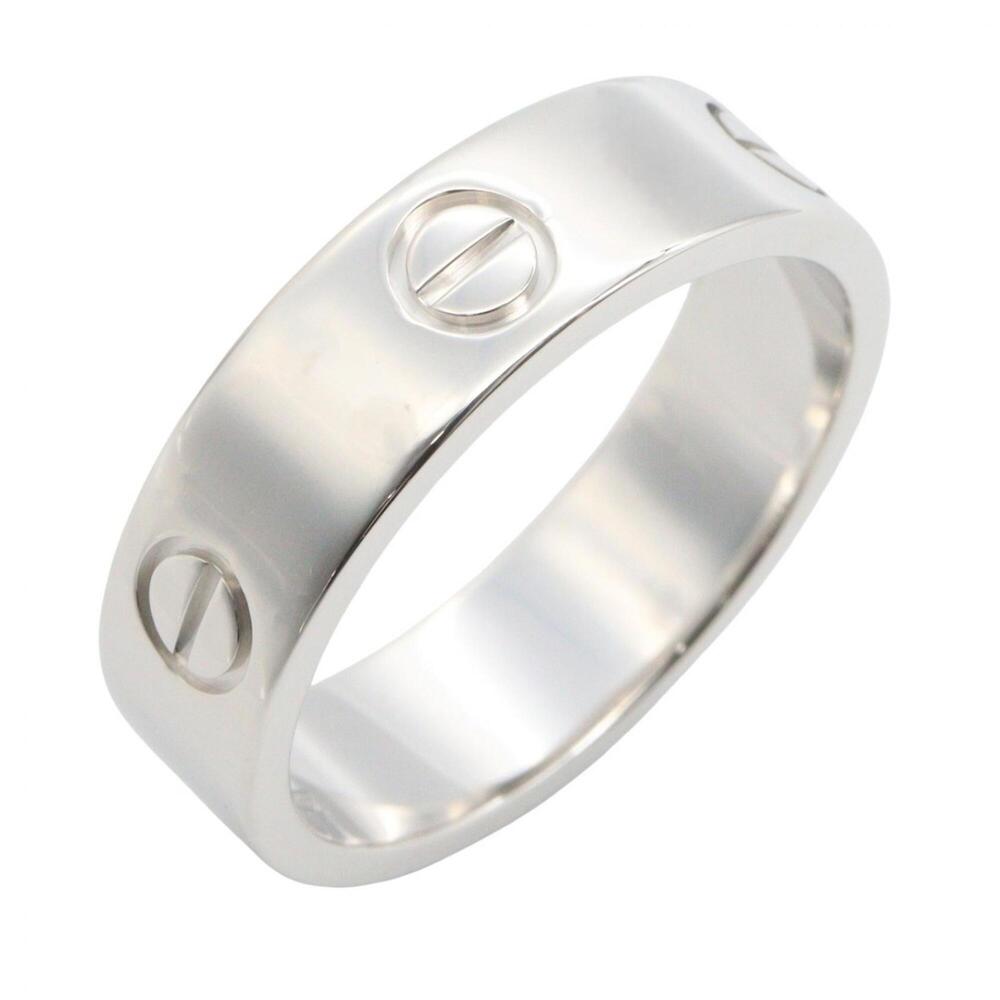 Cartier Love Ring, 18K White Gold (18KWG), Silver Tone, B4022660